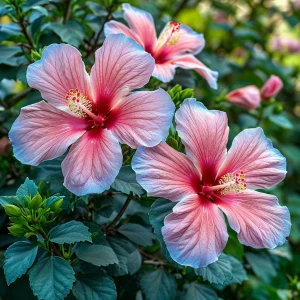 Гибискус садовый Тропикал Сан купить по цене от 293р. в интернет-магазине «Посадика» с доставкой почтой в в Пустошкае и по всей России – [изображение №1].