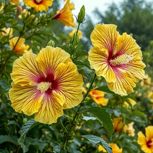 Гибискус Свит Соната купить по цене от 249р. в интернет-магазине «Посадика» с доставкой почтой в в Пустошкае и по всей России – [изображение №1].